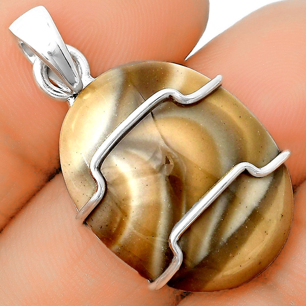 Natural Flint Stone Pendant P-1638 SDP135483