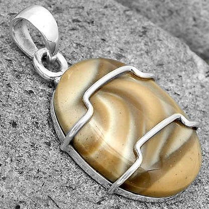 Natural Flint Stone Pendant P-1638 SDP135483