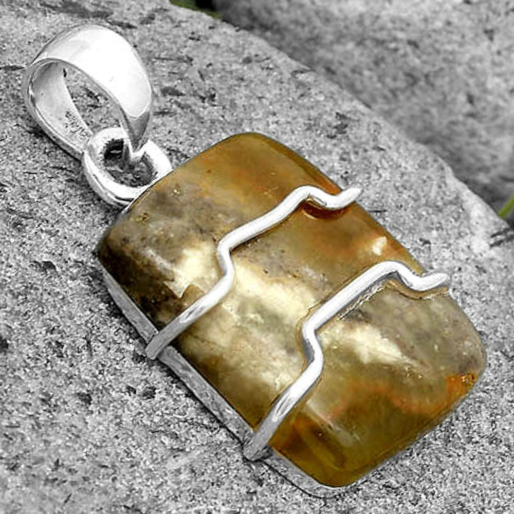 Natural Australian Prehnite Pendant P-1638 SDP135499