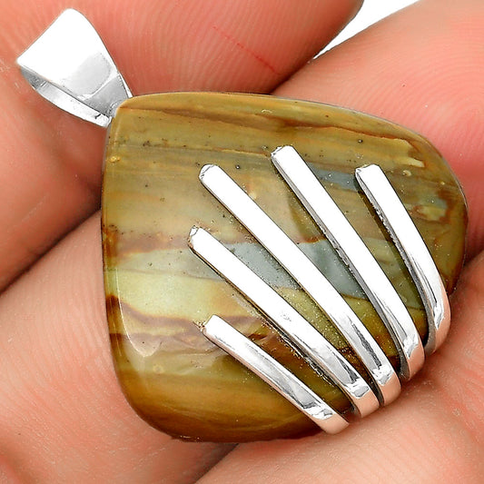 Natural Rocky Butte Picture Jasper Pendant P-1559 SDP135507