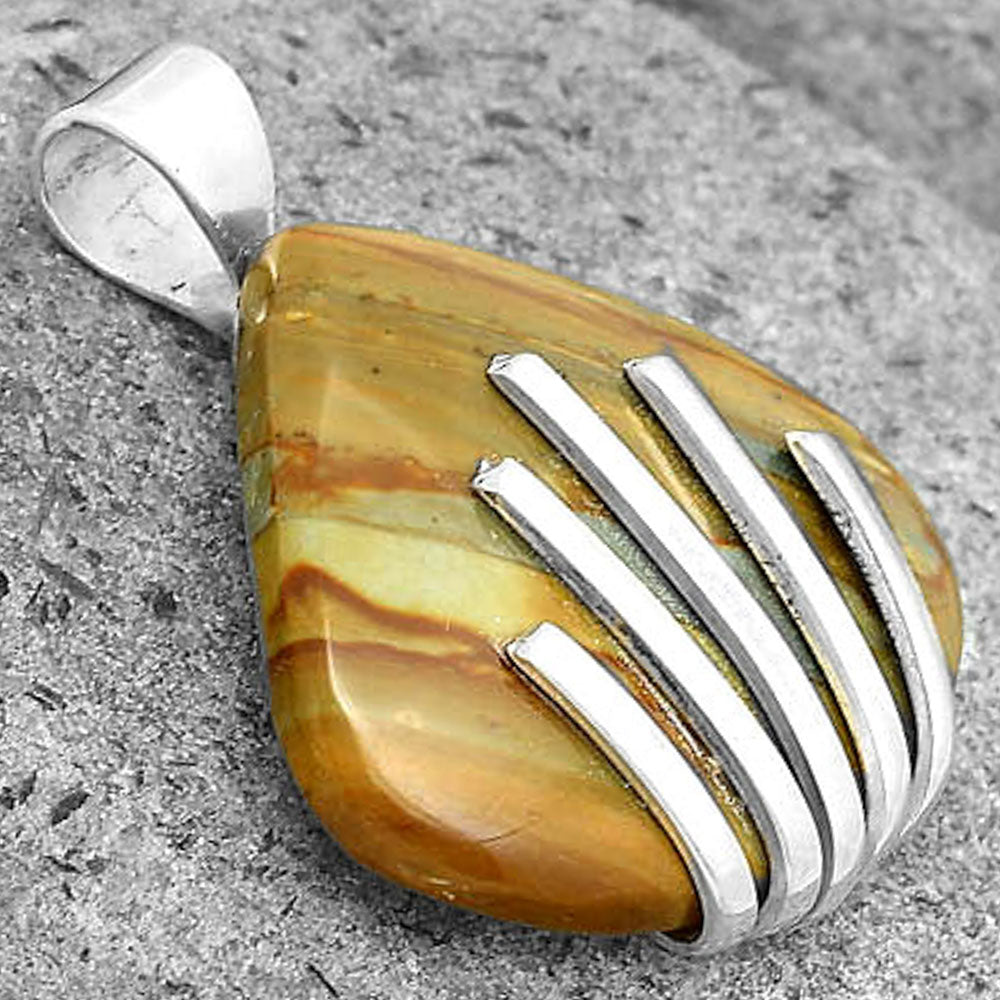 Natural Rocky Butte Picture Jasper Pendant P-1559 SDP135507