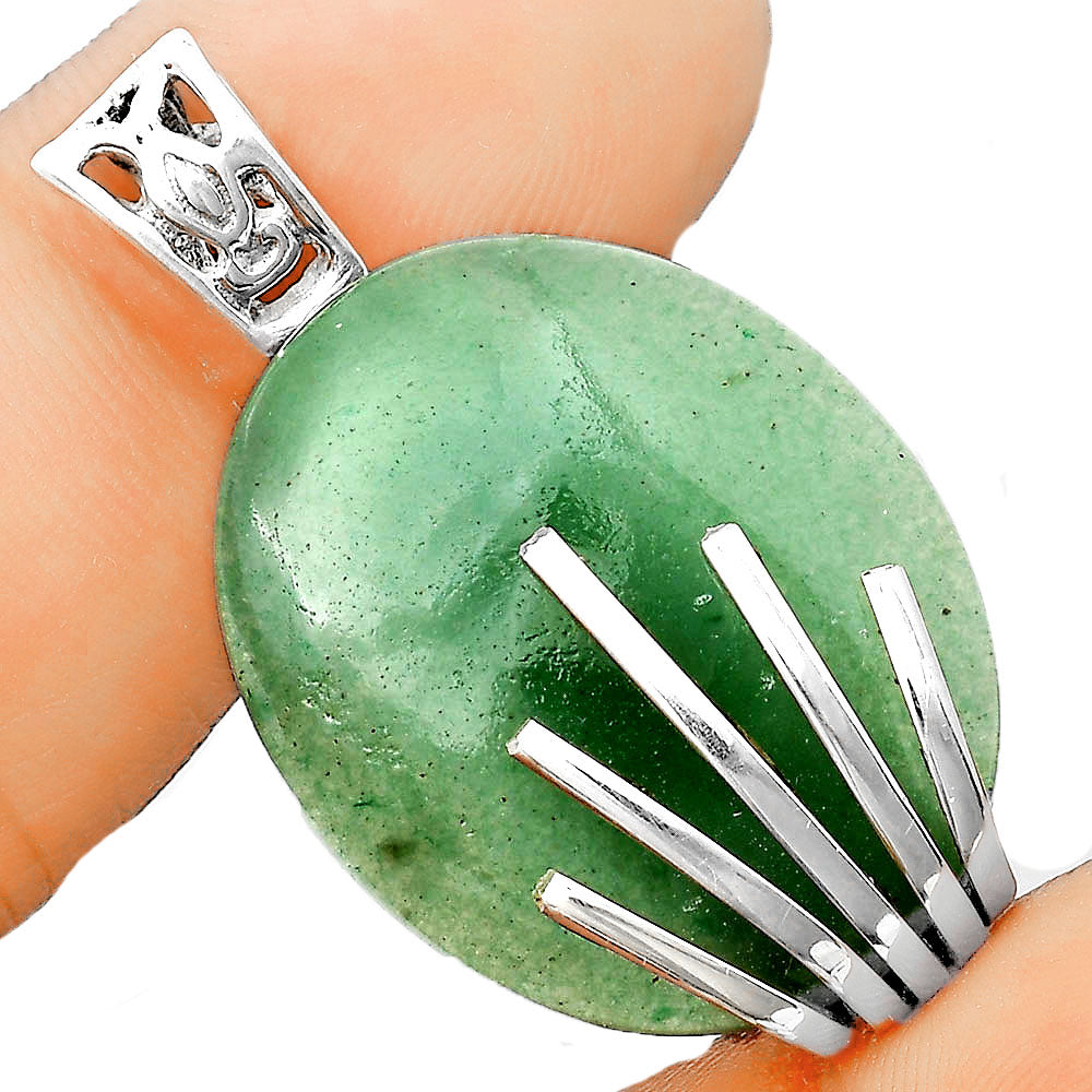 Natural Green Aventurine Pendant P-1559 SDP135514