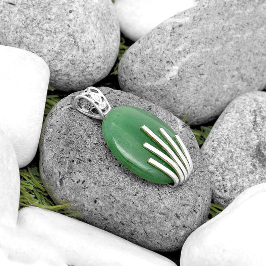 Natural Green Aventurine Pendant P-1559 SDP135514