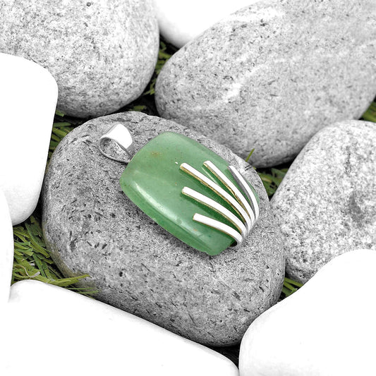 Natural Green Aventurine Pendant P-1559 SDP135519