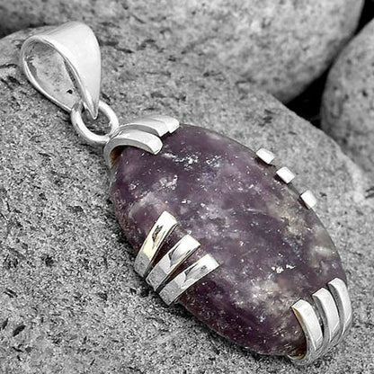 Natural Purple Lepidolite Pendant P-1564 SDP135530