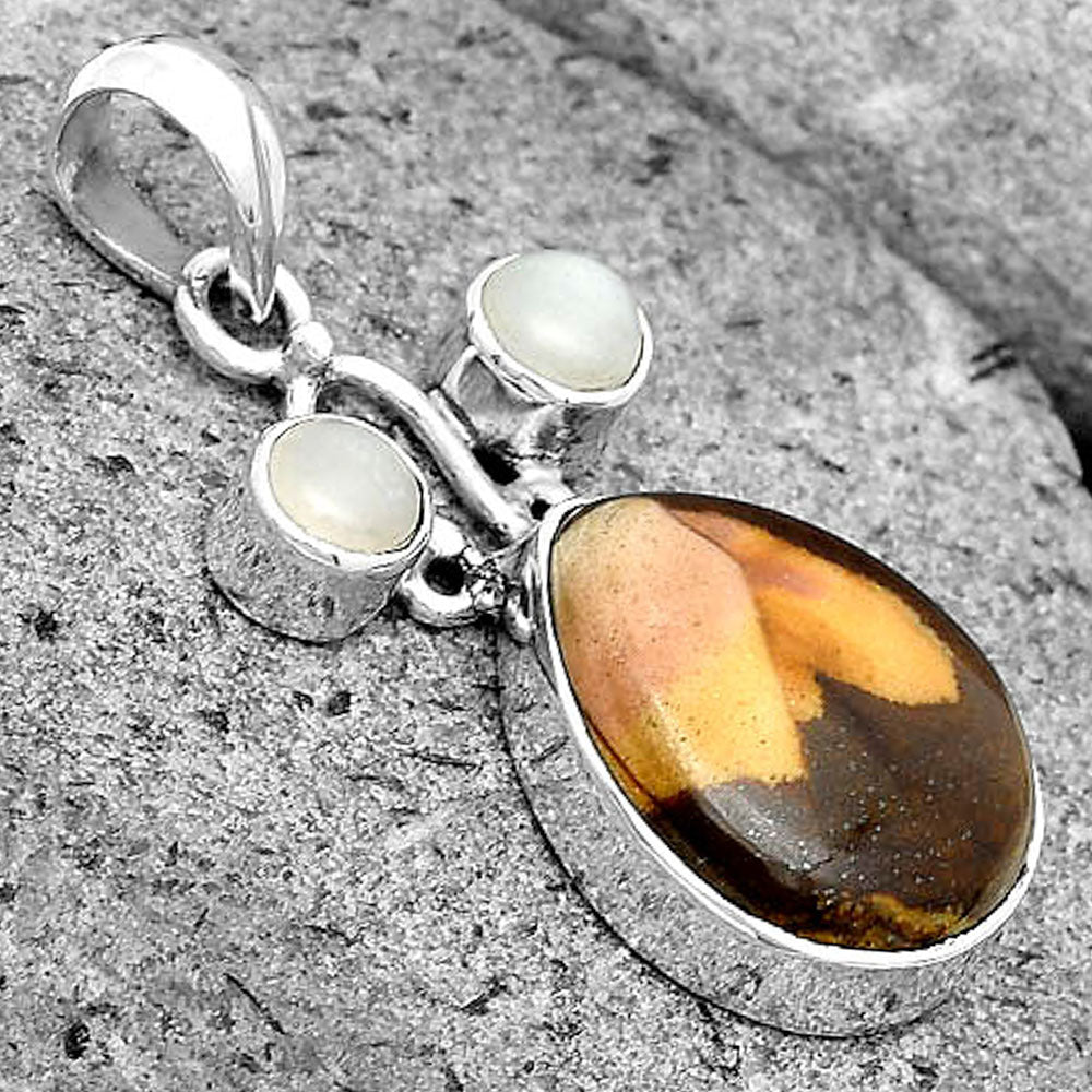 Outback Jasper & Srilankan Moonstone Pendant P-1083 SDP135591