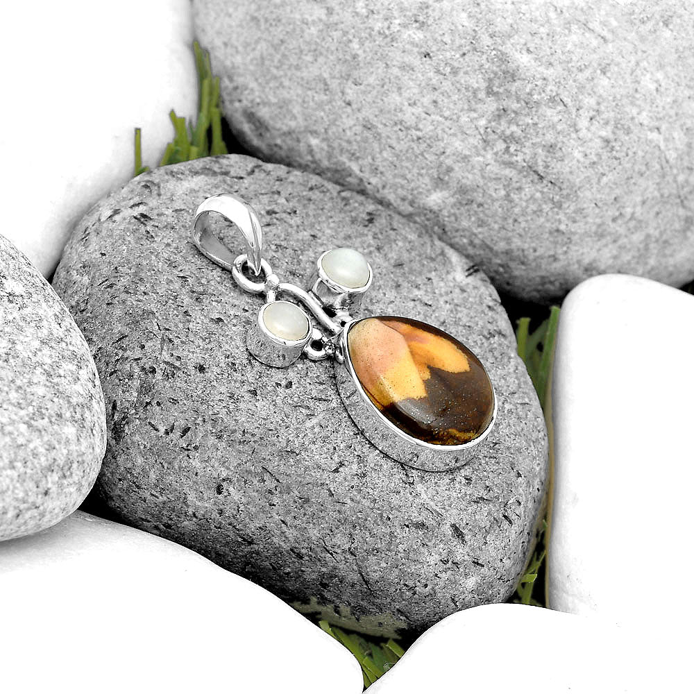 Outback Jasper & Srilankan Moonstone Pendant P-1083 SDP135591