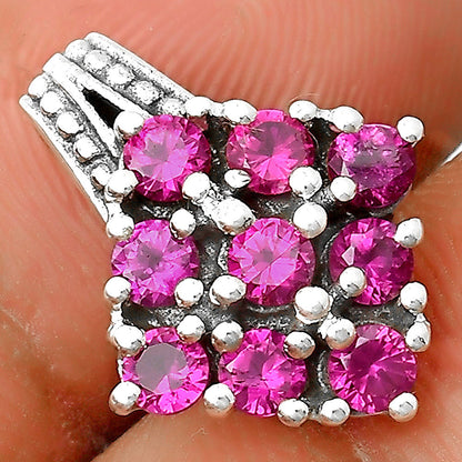Lab Created Pink Rubellite Pendant P-1094 SDP135641