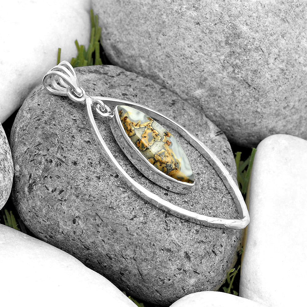 Natural Maligano Jasper - Indonesia Pendant P-1096 SDP135707