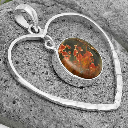 Heart - Natural Cherry Creek Pendant P-1103 SDP135846