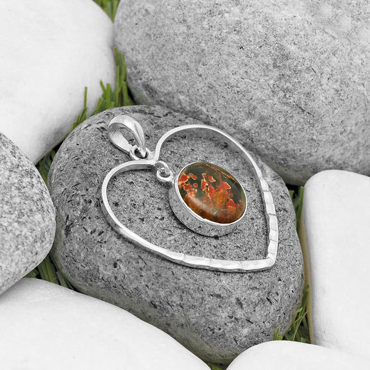Heart - Natural Cherry Creek Pendant P-1103 SDP135846
