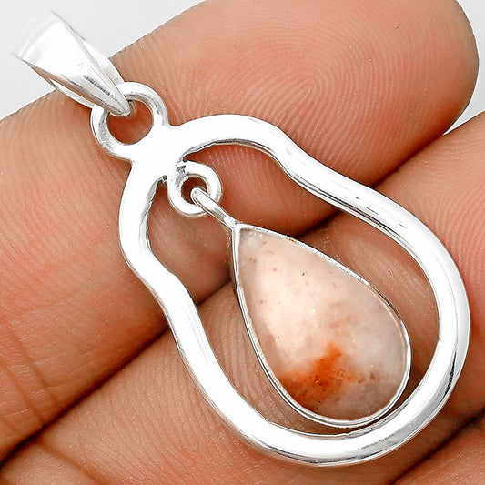 Natural Pink Scolecite Pendant P-1171 SDP135959