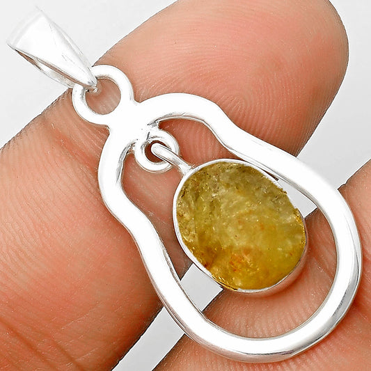 Natural Yellow Scapolite Rough Pendant P-1171 SDP135961