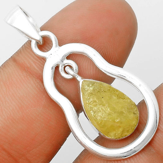 Natural Yellow Scapolite Rough Pendant P-1171 SDP135967