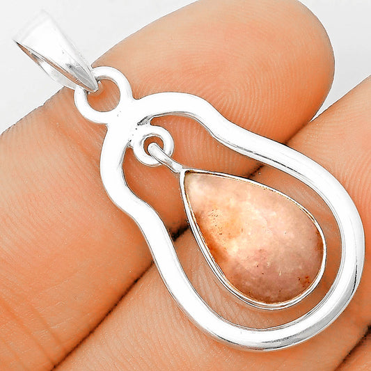 Natural Pink Scolecite Pendant P-1171 SDP135978