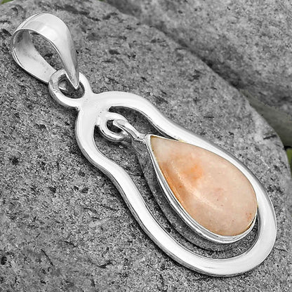 Natural Pink Scolecite Pendant P-1171 SDP135978
