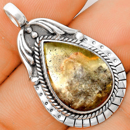 Natural Australian Prehnite Pendant P-1568 SDP135992