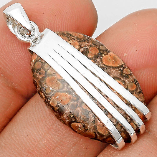 Natural Poppy Jasper Pendant P-1302 SDP136058