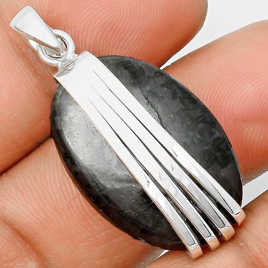 Natural Indigo Gabbro Pendant P-1302 SDP136061