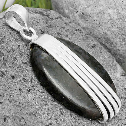 Natural Indigo Gabbro Pendant P-1302 SDP136061