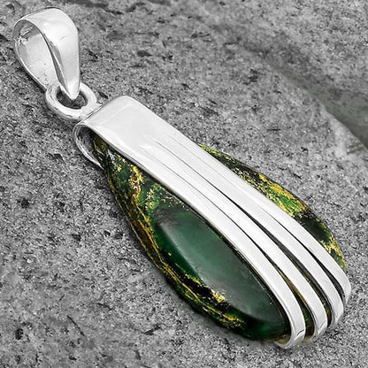 Natural Green Fuchsite Pendant P-1302 SDP136064