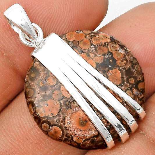 Natural Poppy Jasper Pendant P-1302 SDP136067