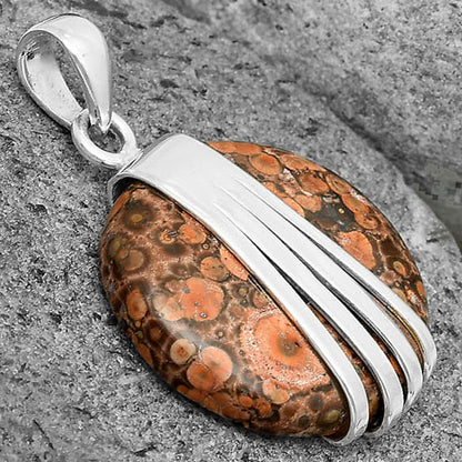 Natural Poppy Jasper Pendant P-1302 SDP136067