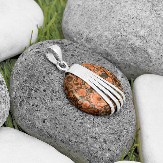 Natural Poppy Jasper Pendant P-1302 SDP136067