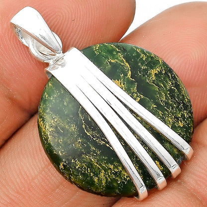 Natural Green Fuchsite Pendant P-1302 SDP136069