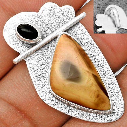 Imperial Jasper - Mexico & Black Onyx Pendant P-1338 SDP136096