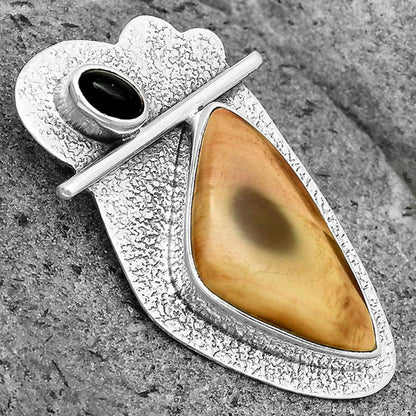 Imperial Jasper - Mexico & Black Onyx Pendant P-1338 SDP136096