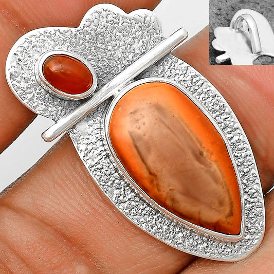 Imperial Jasper - Mexico & Carnelian Pendant P-1338 SDP136107