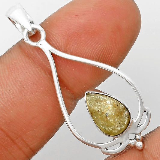 Natural Green Kyanite Rough - India Pendant P-1633 SDP136142