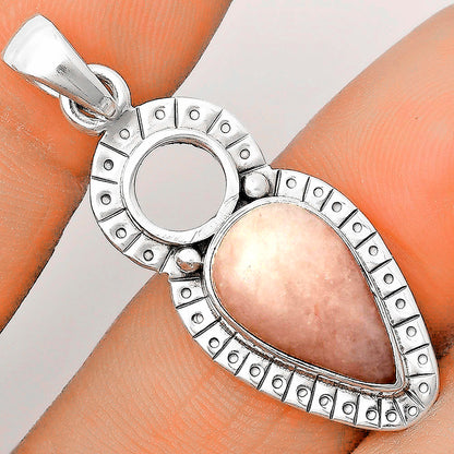 Natural Pink Scolecite Pendant P-1605 SDP136150