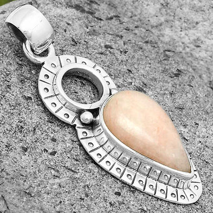 Natural Pink Scolecite Pendant P-1605 SDP136150