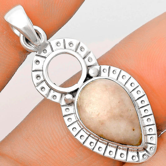 Natural Pink Scolecite Pendant P-1605 SDP136163
