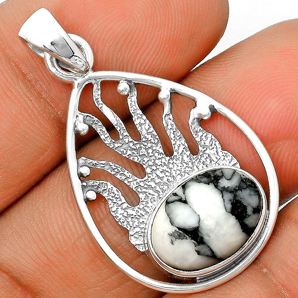 Natural Pinolith Stone Pendant P-1209 SDP136213