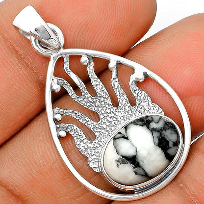 Natural Pinolith Stone Pendant P-1209 SDP136213