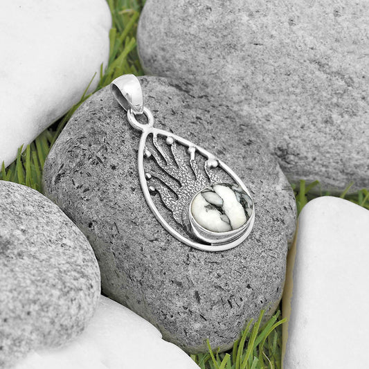 Natural Pinolith Stone Pendant P-1209 SDP136213