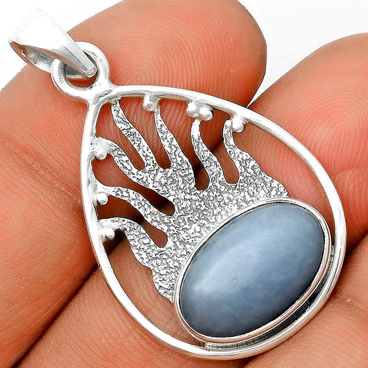 Natural Angelite Pendant P-1209 SDP136214