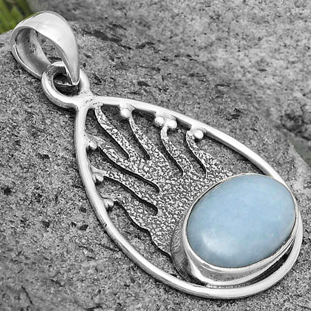 Natural Angelite Pendant P-1209 SDP136214