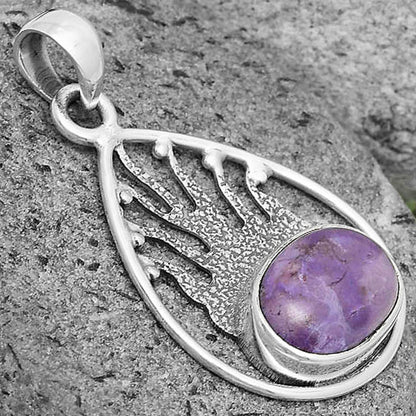 Natural Lavender Jade Pendant P-1209 SDP136218