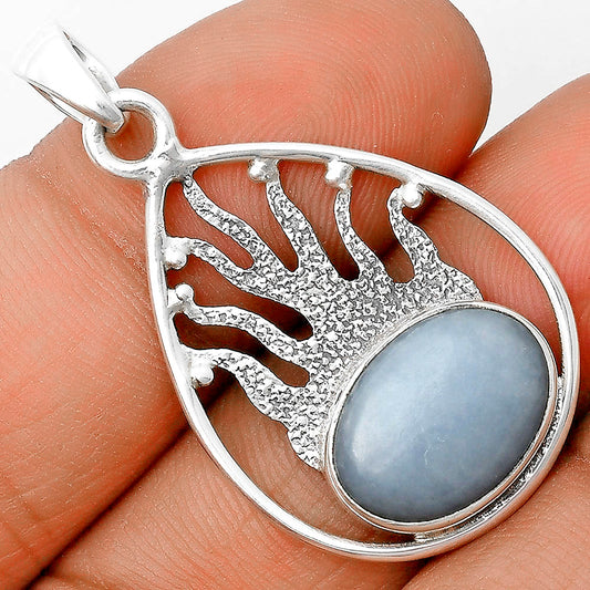 Natural Angelite Pendant P-1209 SDP136221