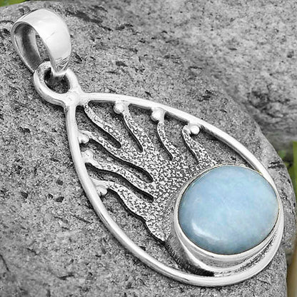 Natural Angelite Pendant P-1209 SDP136221