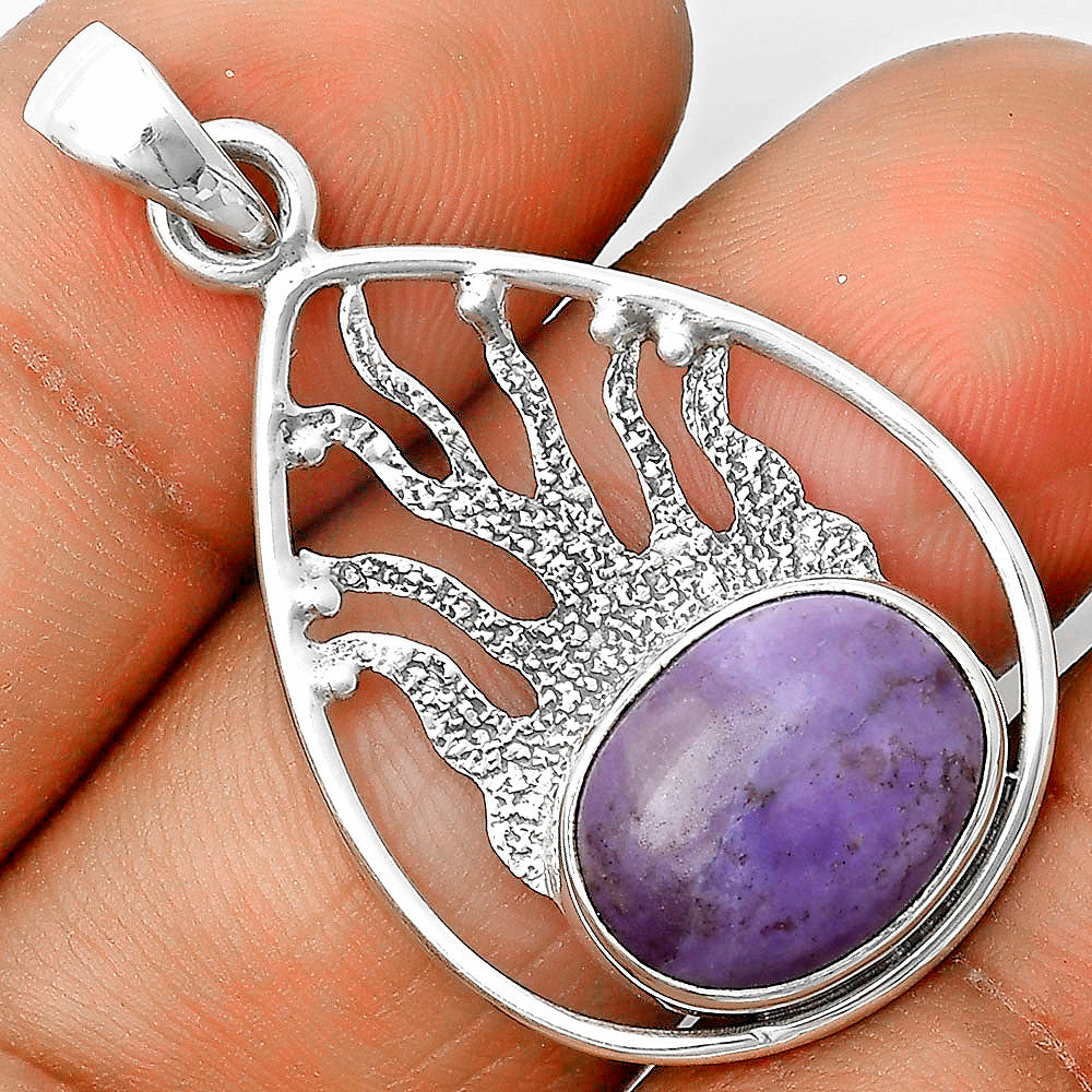 Natural Lavender Jade Pendant P-1209 SDP136225