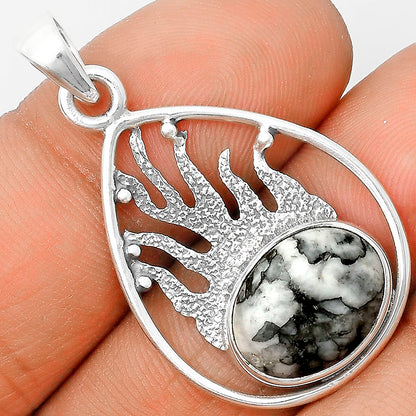 Natural Pinolith Stone Pendant P-1209 SDP136227