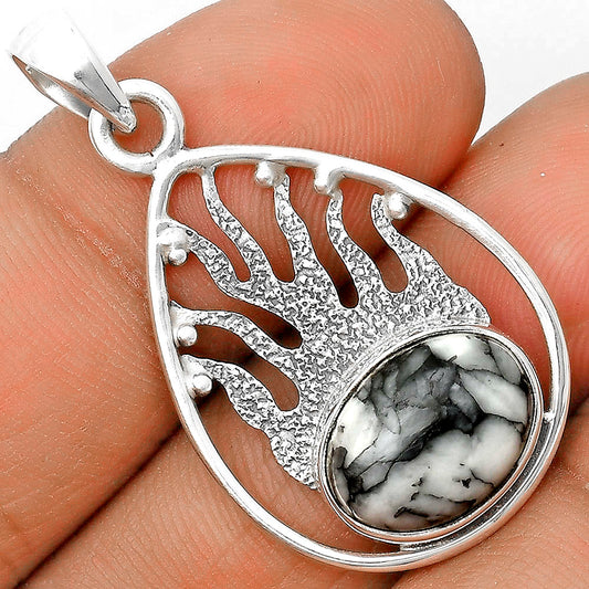 Natural Pinolith Stone Pendant P-1209 SDP136234