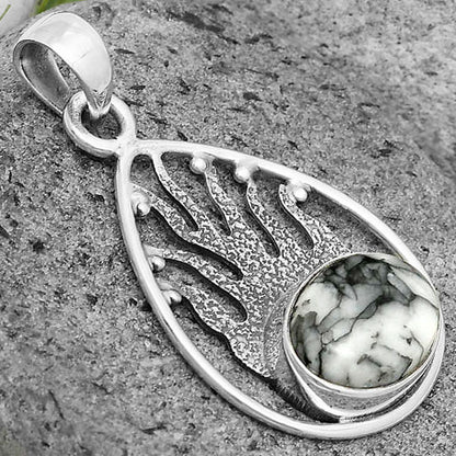 Natural Pinolith Stone Pendant P-1209 SDP136234