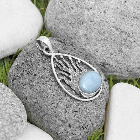 Natural Angelite Pendant P-1209 SDP136235