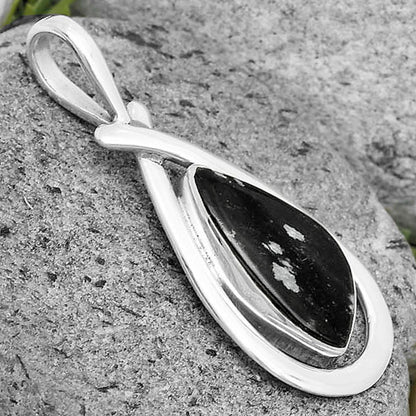 Natural Snow Flake Obsidian Pendant P-1314 SDP136259